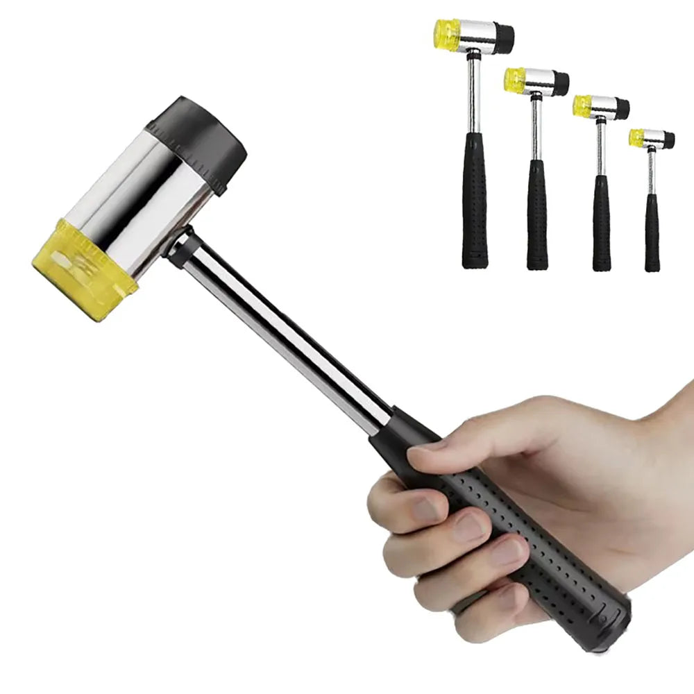 Rubber Mallet, Dual Head Soft Hammer, Insulated Detachable Handle for DIY & Home Tools,20/25/30/35/40mm