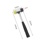 Double-Sided Rubber Mallet – Soft Plastic Hammer for Jewelry, Leather Craft, Woodwork, and Flooring Installation