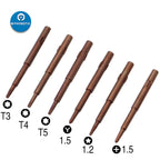 12pcs Screwdriver Bits Precision Screwdriver Set Torx Cross Screw Driver Maintenance Tools for iPhone Cell Phones Open Tool Kit