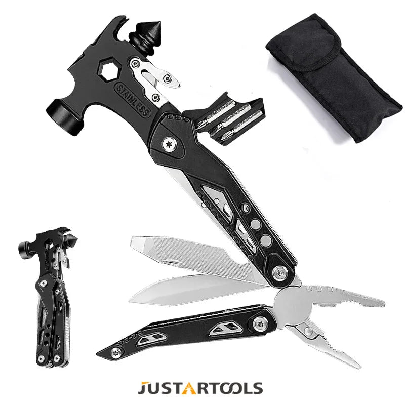 "Portable Multi-Functional Camping Emergency Hammer Tool - Compact, Durable Window Breaker for Outdoor Emergencies, Maintenance,