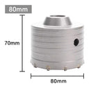 1Pc 30-150mm SDS-Plus Concrete Wall Hole Saw Hammer Drill Bit  with Circular Shaft Cutting Tool Masonry Cement Block