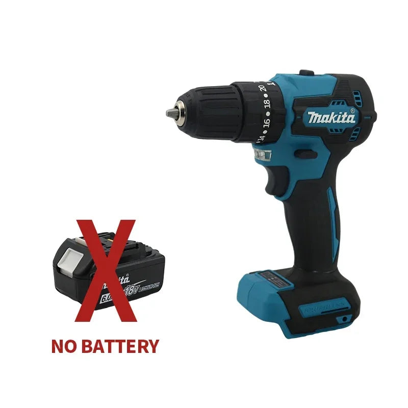 🔋🔋Original Makita DDF487 Cordless Driver Drill Brushless Electric Impact Screwdriver Rechargeable Power Tool 18V With battery
