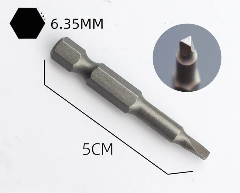 4-7Pcs Special-shaped Screwdriver Set 50mm U Shaped Y Type Triangle Inner Plum Type Cross Three Points Screwdriver Bit Tools