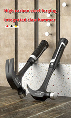 1pc Integrated Claw Hammer, Professional Woodworking Joinery Home Carpentry Hand Hammer, Nail Hammer, Non-Slip Multifunctional H