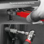 13-48pcs Socket Set Wrench Auto Repair Tool Mixed Tool Set Hand Tool Kit with Plastic Toolbox Storage Case for Home Garage