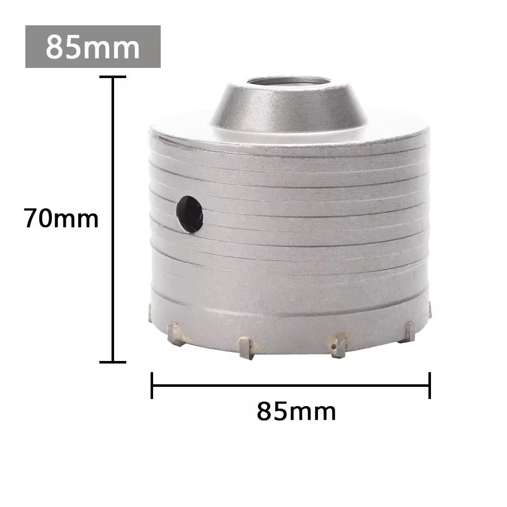 1Pc 30-150mm SDS-Plus Concrete Wall Hole Saw Hammer Drill Bit  with Circular Shaft Cutting Tool Masonry Cement Block