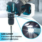Makita 18V Battery DDF487 10MM Screwdriver Brushless Electric Drill Impact Drill Of Decoration Team Power Tools For Makita