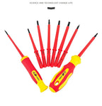 10Pcs Interchangeable Blade VDE Insulated Screwdriver Set with Case Magnetic 500V Home and Professional Use Electricians Tools