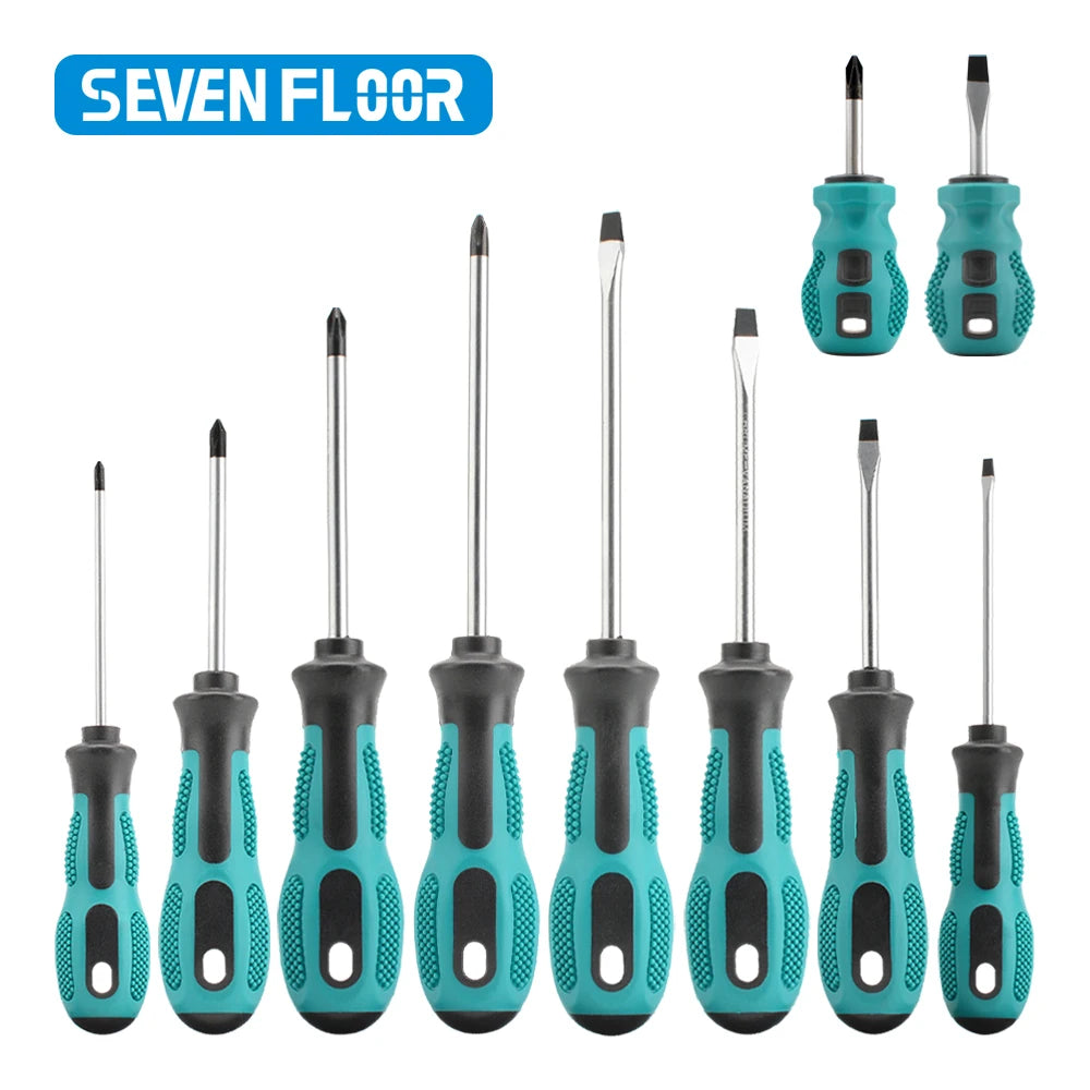 10Pcs Precision Screwdriver Set Hand Multi-tool Kit SL and PH Magnetic Bit Insulated Handle Screw Driver Repair Tools