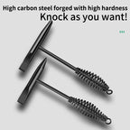 Welding Chipping Hammer - Rust Removal & Slag Cleaning Tool with Spring Handle and Hook for Glass Breaking & Ice Chipping