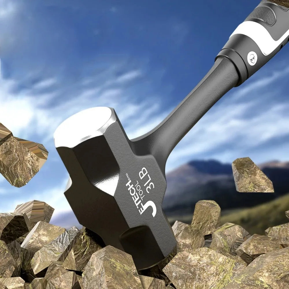 Z50 2LB-3LB Sledge Hammer Heavy Duty One-Piece Forged Steel Brick Drilling Crack Hammers Building Construction Engineer Hammer