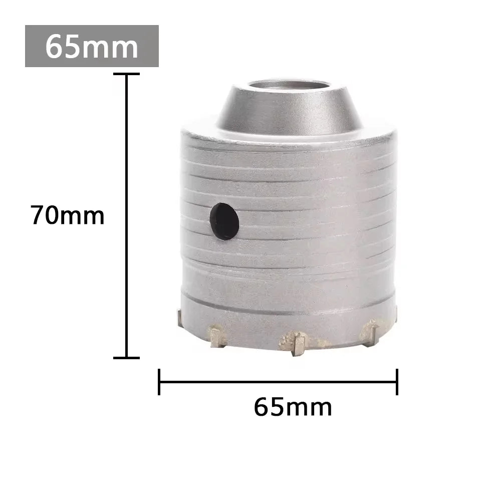 1Pc 30-150mm SDS-Plus Concrete Wall Hole Saw Hammer Drill Bit  with Circular Shaft Cutting Tool Masonry Cement Block