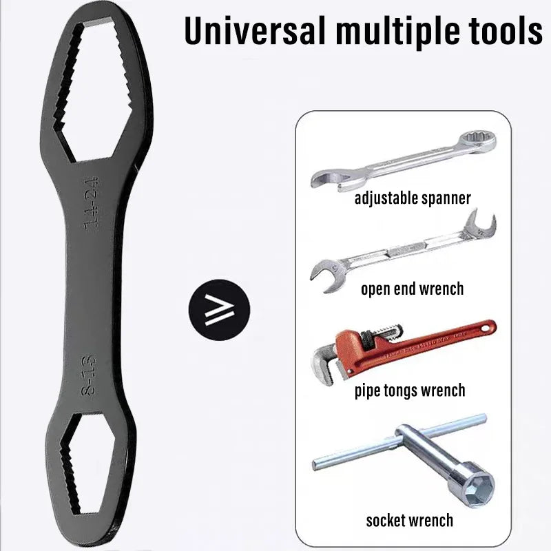 Self-tightening Adjustable Glasses Wrenches 8-24mm Universal Torx Wrench Board Double-head Torx Spanner Hand Tools for Factory