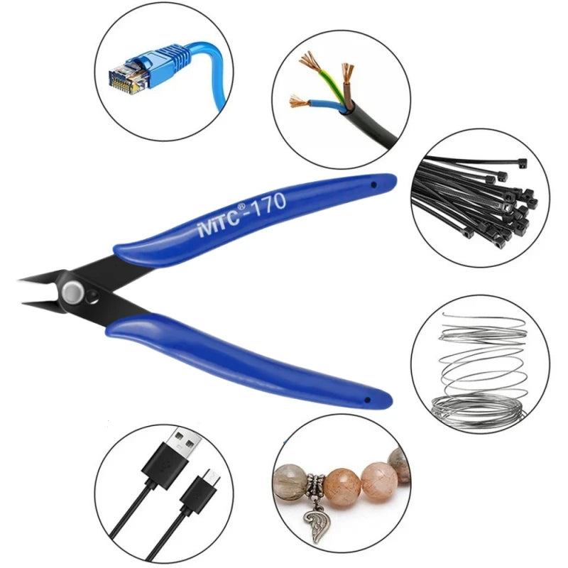 1/5/10PC 170 Wishful Clamp DIY Electronic Diagonal Pliers Side Cutting Nippers Wire Cutter 3D printer parts Hand Tools