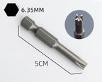 4-7Pcs Special-shaped Screwdriver Set 50mm U Shaped Y Type Triangle Inner Plum Type Cross Three Points Screwdriver Bit Tools