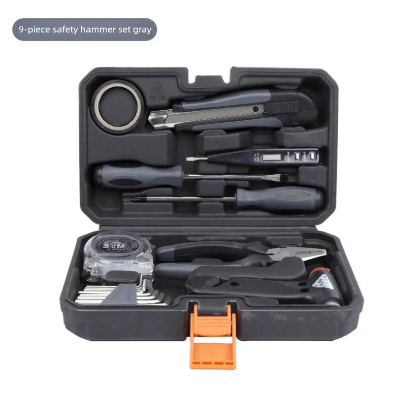 ZTEN New Multi-functional Hardware Toolbox Repair And Installation Hardware Tool Set With Safety Hammer Sheep Horn Hammer