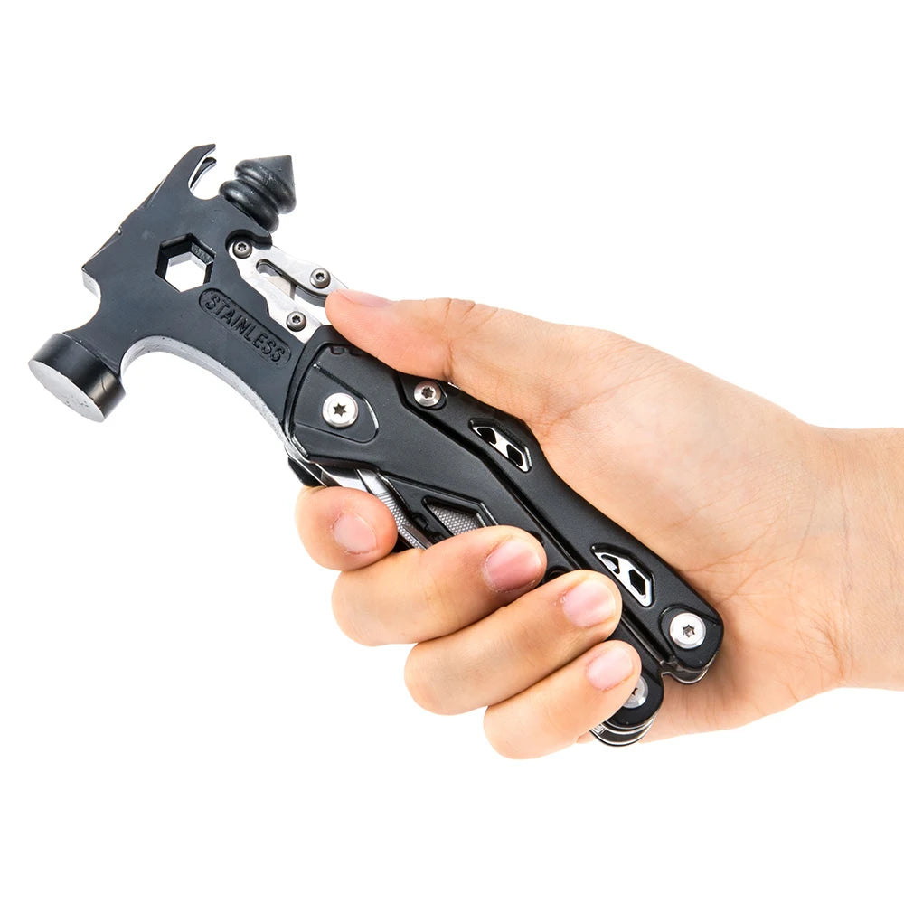 "Portable Multi-Functional Camping Emergency Hammer Tool - Compact, Durable Window Breaker for Outdoor Emergencies, Maintenance,