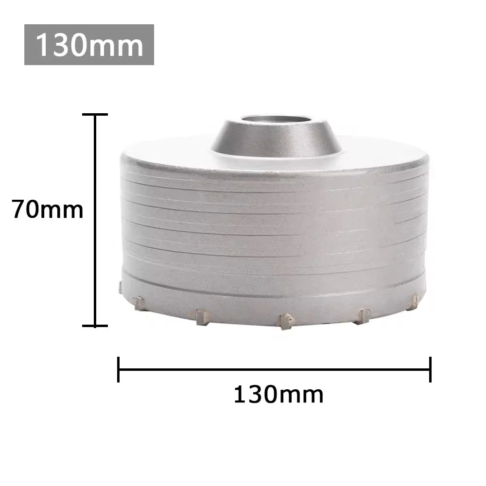 1Pc 30-150mm SDS-Plus Concrete Wall Hole Saw Hammer Drill Bit  with Circular Shaft Cutting Tool Masonry Cement Block