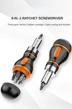 Xiaomi 9 In 1 Adjustable Ratcheting Screwdriver Set Magnetic Nut Driver Tools Multifunctional Electronic Repair Hand Screwdriver