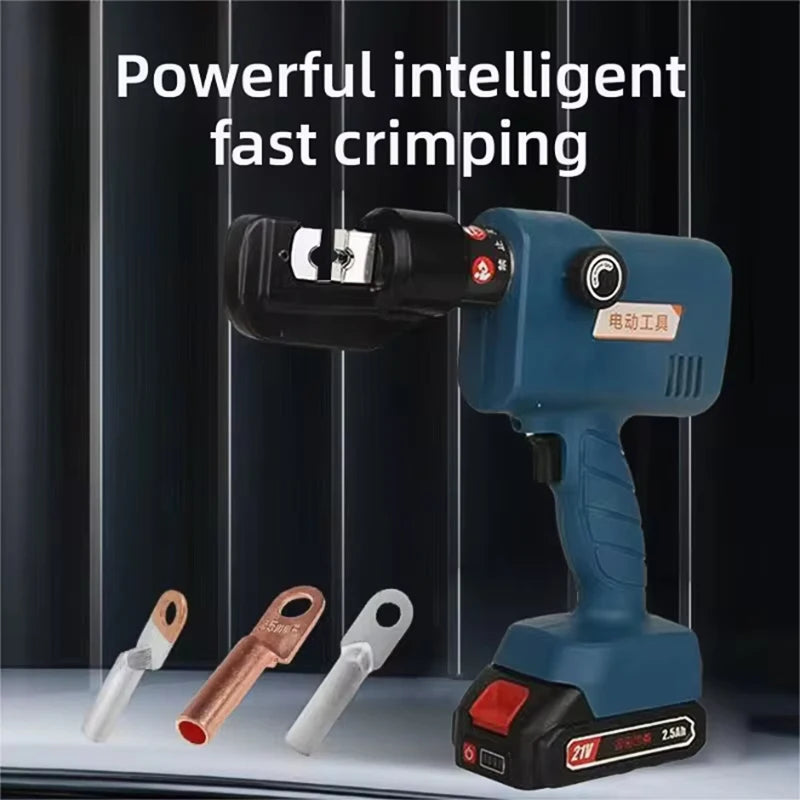 4-70mm Hydraulic Terminal Crimping Tool Electrician Pliers Style, Powered by Lithium-Aluminum Battery
