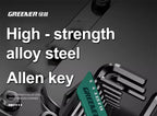 GREENERY Greener Extended Rainbow Wrench Allen Wrench Set Hex Wrench Multifunctional Short Arm Tool Universal Wrench Tool