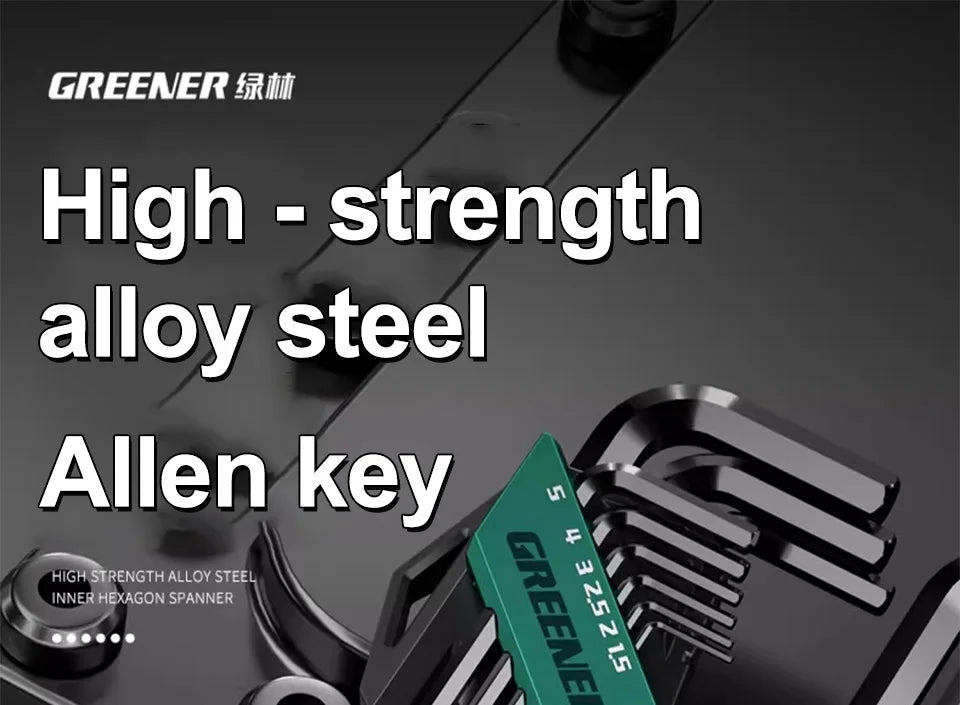 GREENERY Greener Extended Rainbow Wrench Allen Wrench Set Hex Wrench Multifunctional Short Arm Tool Universal Wrench Tool