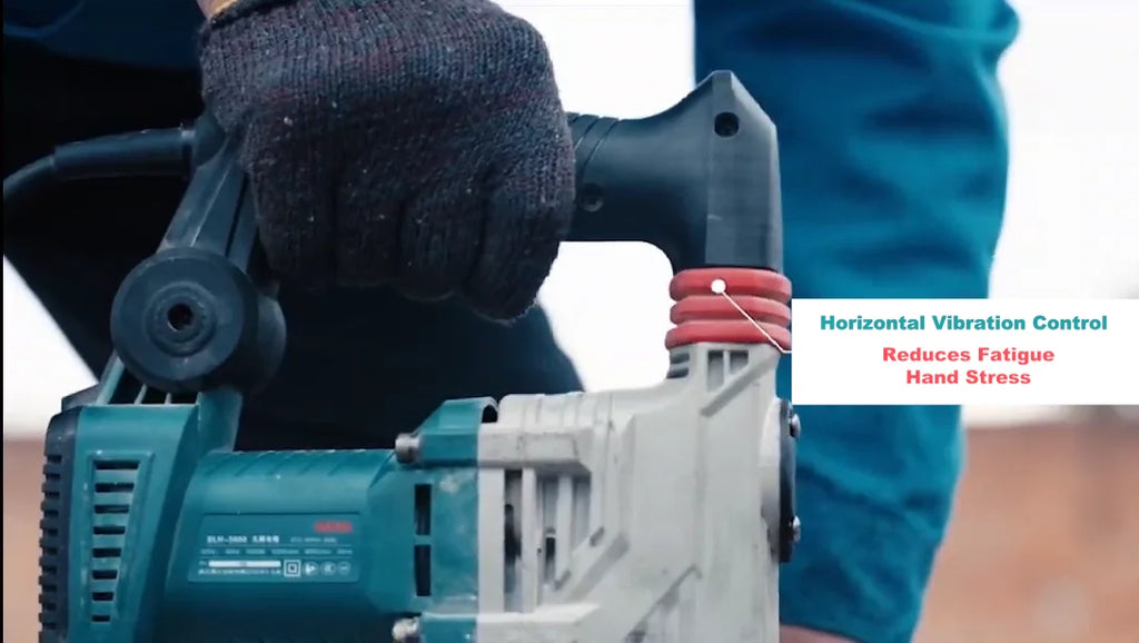 BODA 1500W Brushless Power Hammer 6000RPM Impact For Concrete Brick Steel 30mm Cylinder 0.1s Smart Clutch Vibration Control