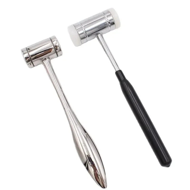 Dental Bone Hammer Double-headed Nylon Stainless Steel Handle Autoclave Teeth Surgical Extraction Tool Dentist Instrument