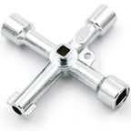 Key Wrench Cross Switch Alloy Universal Square Wrench Tool for Elevator Electrical Cupboard Box Cabinet socket wrench
