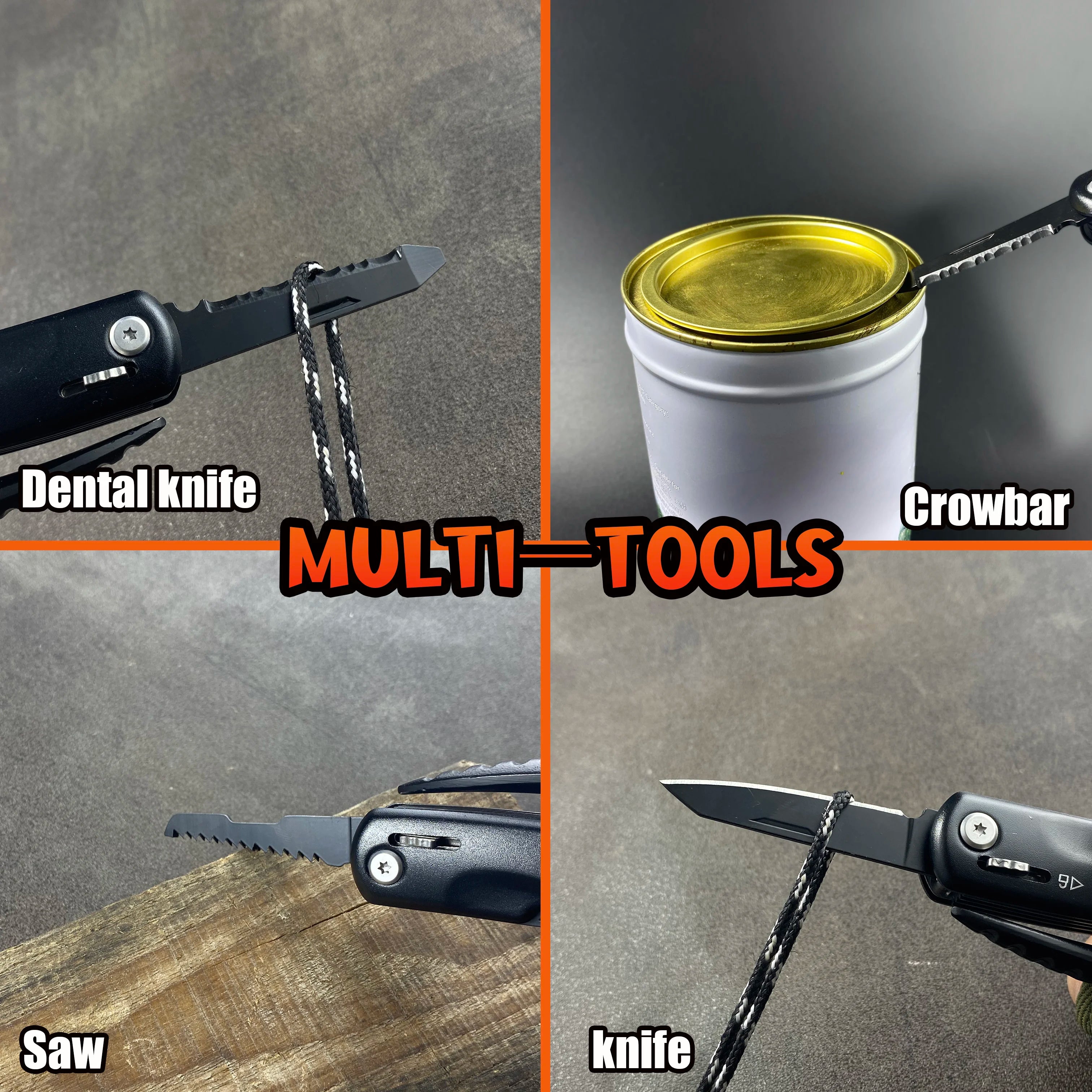 Multi-functional claw hammer, multi-purpose mini hammer, outdoor camping and mountaineering tools, multi-tool pliers, men's gift