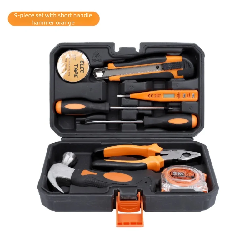 ZTEN New Multi-functional Hardware Toolbox Repair And Installation Hardware Tool Set With Safety Hammer Sheep Horn Hammer