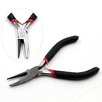 1 Piece Stainless Steel Needle Nose Pliers Jewelry Making Hand Tool Black 12.5cm