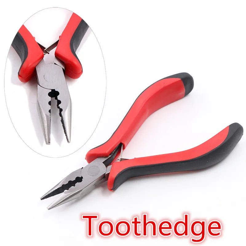 1 Piece Stainless Steel Needle Nose Pliers Jewelry Making Hand Tool Black 12.5cm