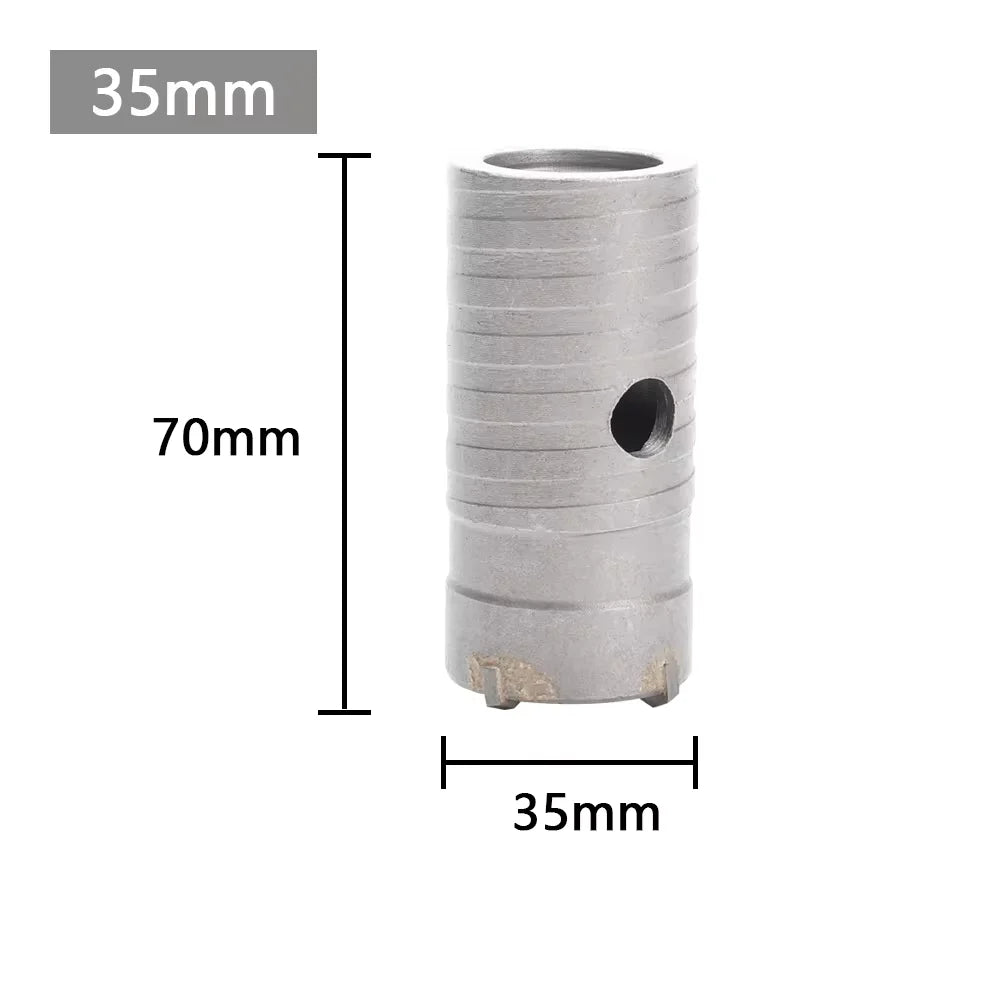 1Pc 30-150mm SDS-Plus Concrete Wall Hole Saw Hammer Drill Bit  with Circular Shaft Cutting Tool Masonry Cement Block