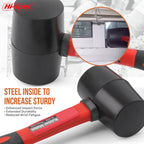 Hi-Spec 1PC Heavy Duty Mallet Rubber Hammer Double Faced Household Mini Hammer Rubber Mallet Hammer Hand Mini Tool 8/12/16/24 Oz