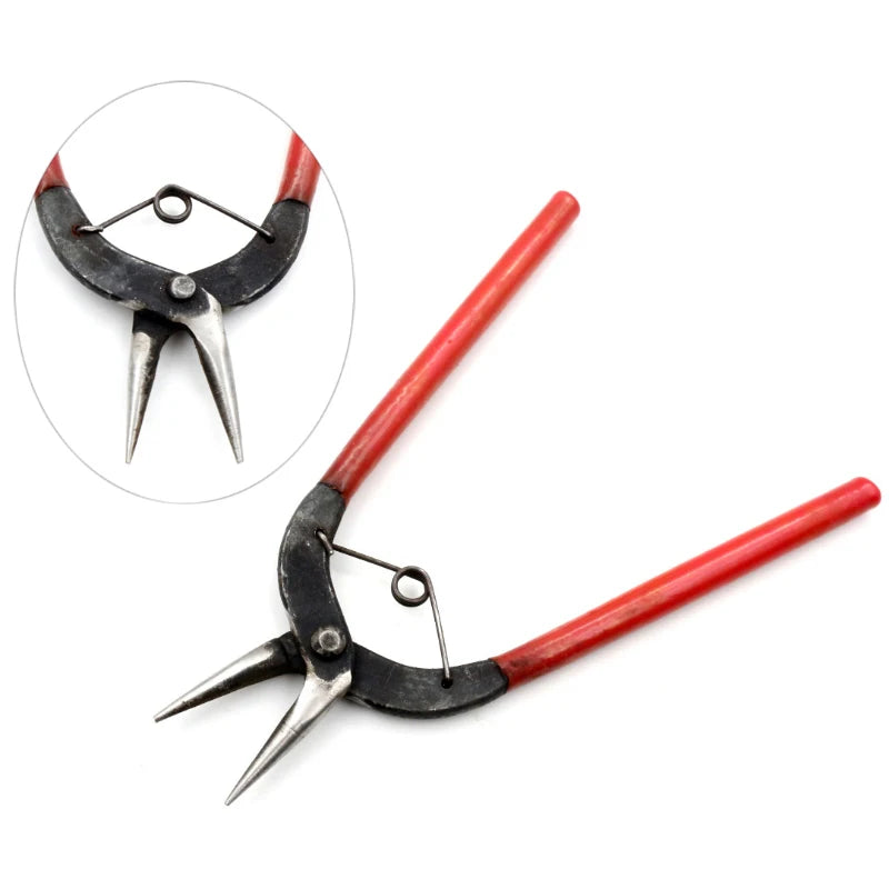 1 Piece Stainless Steel Needle Nose Pliers Jewelry Making Hand Tool Black 12.5cm