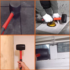 Hi-Spec 1PC Heavy Duty Mallet Rubber Hammer Double Faced Household Mini Hammer Rubber Mallet Hammer Hand Mini Tool 8/12/16/24 Oz