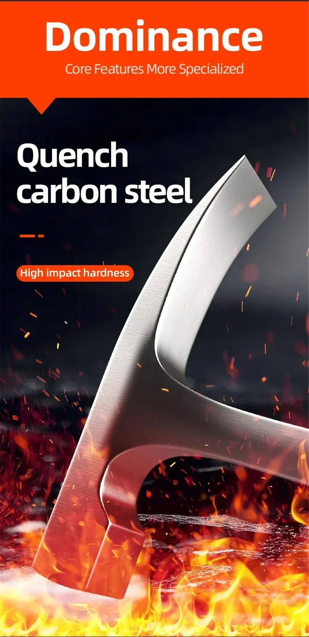 Professional Claw Hammer High Carbon Steel Geological  Hammer Integrated Forging Multifunctional Hardware Tool for Carpenter