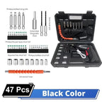 ZSKJ 3.6V Cordless Electric Screwdriver Kit Rechargeable 500mAh Lithium Battery Screwdriver Drill Kit Folding Home Power Tools