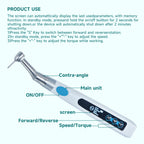 MBM Electric Torque Wrench for Dental Implant Torque Wrench with 16pcs Universal Screwdrivers Contra Angle Implant Tool
