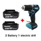 Makita 18V Battery DDF487 10MM Screwdriver Brushless Electric Drill Impact Drill Of Decoration Team Power Tools For Makita