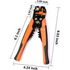 3 in 1 Self-Adjusting Wire Stripper Cutter,Crimping Tool Wire Pliers for Wire Stripping, Cutting,Crimping 10-24 AWG (0.2-6.0mm²