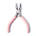 Portable Pink Color Stainless Steel Pliers Tools Round Nose Cutting Wire Pliers For Crafts Beading DIY Jewelry Making Supplies