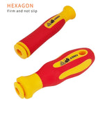 10Pcs Interchangeable Blade VDE Insulated Screwdriver Set with Case Magnetic 500V Home and Professional Use Electricians Tools