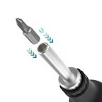 Makita D-58833 Ratchet Magnetic Screwdriver Bit Replaceable Positive Negative Non-slip Multifunctional Easy Carry Hand Tools