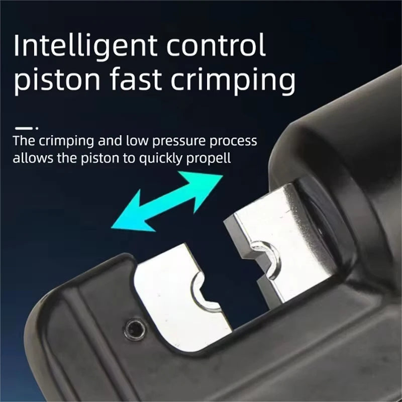 4-70mm Hydraulic Terminal Crimping Tool Electrician Pliers Style, Powered by Lithium-Aluminum Battery