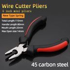 Mini Pliers Diagonal Pliers Wire Round Mouth Bent Long Needle Nose Cutter Handcraft Beading For DIY Small Jewelry Pliers Tools