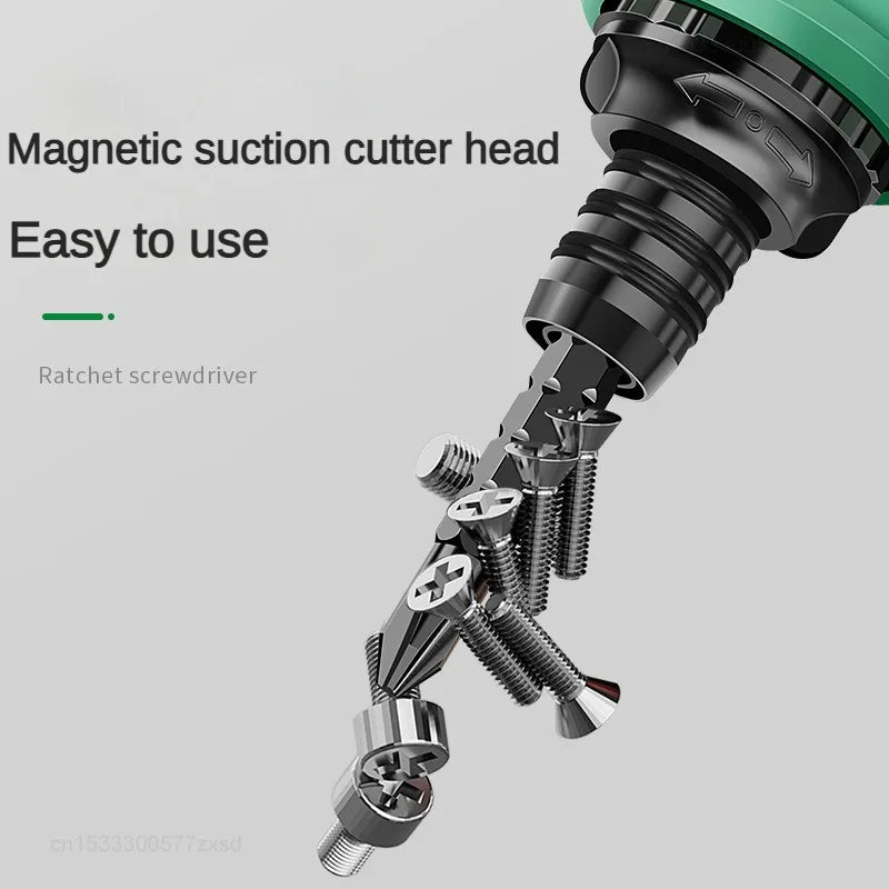 Xiaomi High Quality Ratchet Screwdriver Set With Multifunctional Adjustable Inner Cross Shaped Triangular Plum Screw Driver Set