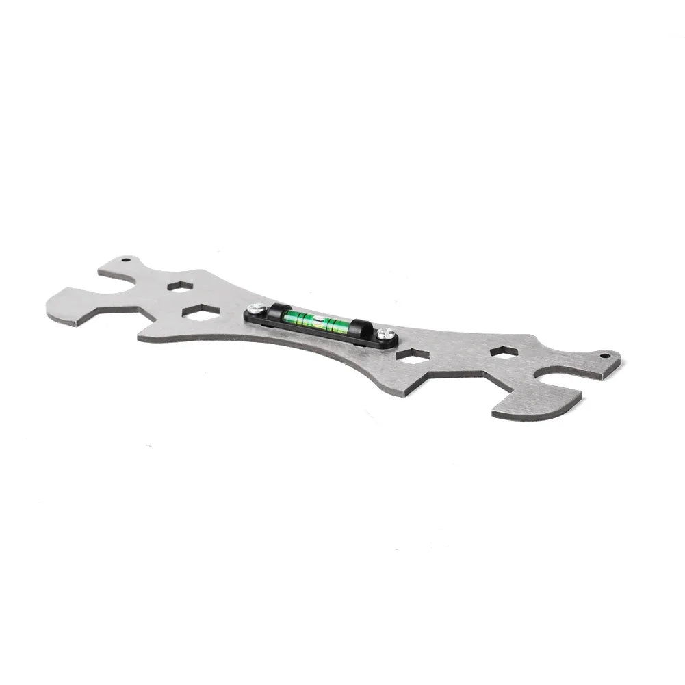 Multifunctional Stainless Steel Bathroom Wrench Tool Shower Installation Hexagonal Level Faucet  Angle Ruler Distance  Measuring