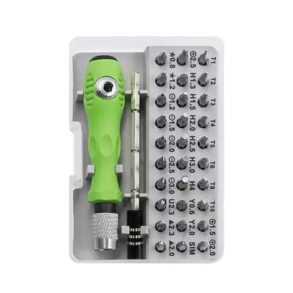 32 In 1 Motorcycle Tools Screwdriver Combination Portable Cross Magnetic Precision Screwdriver Set Sturdy Maintenance Tool
